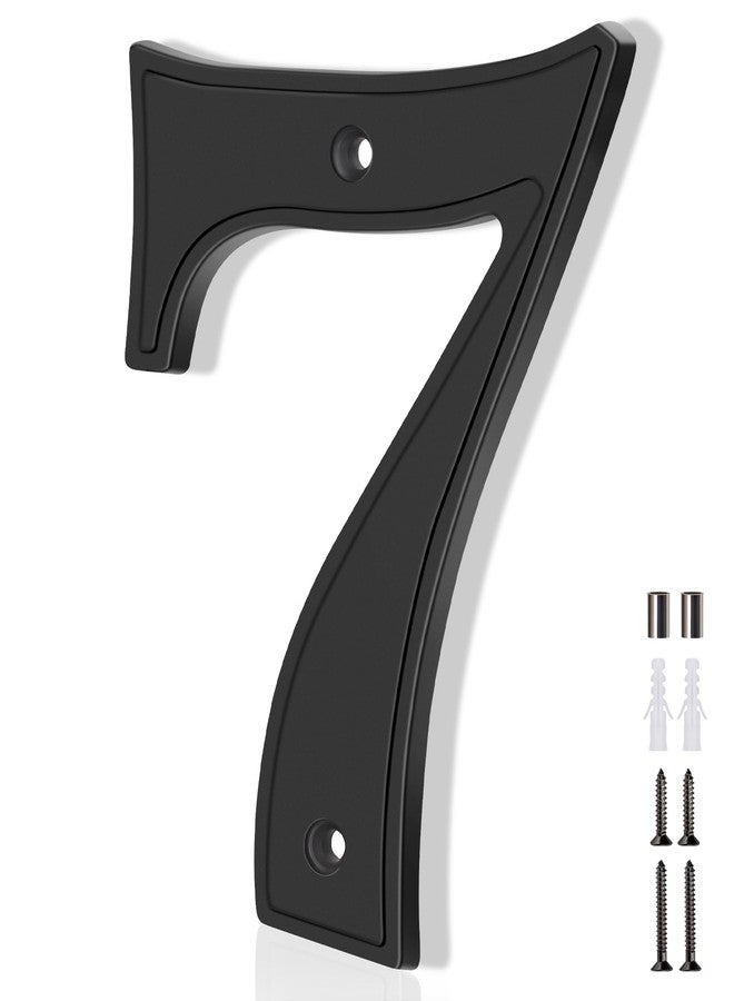 Emotionlite House Numbers 7, Emotionlite House Address Numbers, Black Large Modern House Numbers for Outside, Metal Mailbox Number, 5" Zinc Alloy Style - Image 1